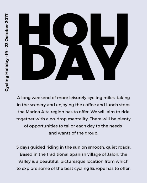 There's still time to join us on one of our cycling trips in October. Get in touch with oracle@7hundred.co.uk