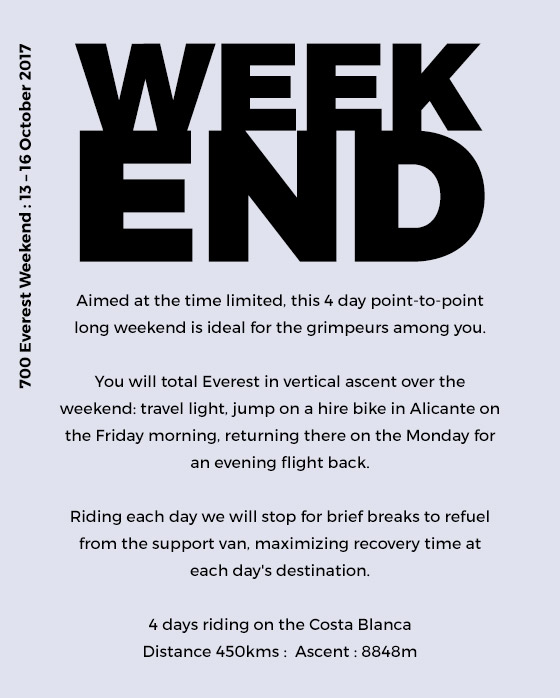 There's still time to join us on one of our cycling trips in October. Get in touch with oracle@7hundred.co.uk